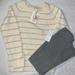 Jessica Simpson Matching Sets | Girl’s Sweater And Leggings Set | Color: Cream/Gray | Size: 6xg