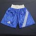 Adidas Shorts | Adidas Blue & White Adidas Combat Sports Satin Boxing Trunks Large Nwot For Men | Color: Blue/White | Size: L