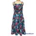 Anthropologie Dresses | Anthropologie Three Tiers Printed Canvas Apron Dress Size Xs | Color: Blue/Green | Size: Xs