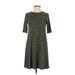 Old Navy Casual Dress - A-Line: Green Print Dresses - Women's Size X-Small