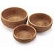 YANGQIHOME Natural Rattan Round Fruit Basket Bowls, Handwoven Storage Serving Baskets, Wicker Organizer for Dinning Room (Set of 3)