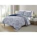 Bibb Home 3 Piece Printed Reversible Quilt Set