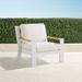 Calhoun Lounge Chair with Cushions in Matte White Aluminum - Dove, Standard - Frontgate