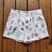 American Eagle Outfitters Shorts | American Eagle Size 6 White & Pink Floral 29" High Waist Denim Jean Shorts | Color: Pink/White | Size: 6
