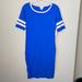 Lularoe Dresses | Bogo! (Lularoe) Julia Dress, Royal Blue, Soft Pink Stripes On Sleeves, Nwt | Color: Blue/Pink | Size: M