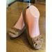 American Eagle Outfitters Shoes | American Eagle Faux Suede Ballet Flats Brown Mocassins Sz 8 Euc Bow | Color: Brown | Size: 8
