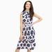 Kate Spade Dresses | Kate Spade Grand Flora Smocked Dress Lilac Navy Flower Small | Color: Blue/Purple | Size: S