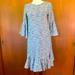 Lularoe Dresses | Lularoe Maurine Dress | Color: Blue/White | Size: Xs