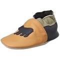 Robeez Baby-Jungen Only Bear Plg Krippenschuh, Camel Marine, 17 EU