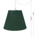 Red Barrel Studio® 1 - Light Single Cone Pendant Fabric in Green | 10 H x 13 W x 13 D in | Wayfair 90BACBDC317145D3A8B058BCEC6CA970