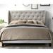 Home Design Inc. Northborough Tufted Low Profile Standard Bed Upholstered/Velvet in Gray | 45.5 H x 58.3 W x 80.3 D in | Wayfair 80033-311A