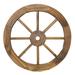 Foundry Select Wooden Wagon Wheel Décor Small Wood in Brown/Gray | 15.75 H x 15.75 W x 1 D in | Wayfair D428089D7A2E4FD085F651D7C5796D15