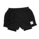 Saysky Herren Compression 2 in 1 Shorts 5in schwarz