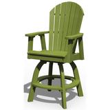 Poly Lumber Adirondack Swivel Bar Chair