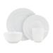 Everyday White by Fitz and Floyd Beaded 16PC Dinnerware Set, Service for 4 - 16 Piece