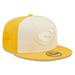 Men's New Era Cream/Gold Green Bay Packers Tonal Super Bowl XXXI Side Patch 59FIFTY Fitted Hat