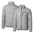 Men's Cutter & Buck Gray Fanatics Corporate Rainier Eco Insulated Full-Zip Puffer Jacket