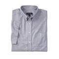 Men's Big & Tall KS Signature Wrinkle Free Short-Sleeve Oxford Dress Shirt by KS Signature in Classic Blue Pindot (Size 17 1/2)