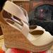 Tory Burch Shoes | Like New Tory Burch Wedge Shoes Size 6 1/2 Amazing | Color: Cream | Size: 6.5