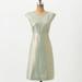 Anthropologie Dresses | Anthropologie Maeve Mentha Linen Cut Out Dress Size 10 | Color: Gold/Green | Size: 10