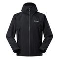 Berghaus Men's Paclite Dynax Gore-Tex Waterproof Shell Jacket, Lightweight, Eco-Friendly, Durable Coat, Black, 3XL