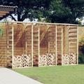 Pergolas avec toits 3 pcs 100x90x200 cm Bois de pin imprégné