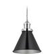Relaxdays - Lampe suspension design industriel, HxD : 130x18,5 cm, métal, E27, luminaire de salle à