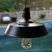 Exhart Solar Retro Industrial Hanging Light, 11.5 by 29.5 Inches in Black | 29.5 H x 11.5 W x 11.5 D in | Wayfair 74293-RS