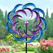 Exhart Double Kinetic Garden Spinner Stake, 24 by 78 Inches Metal, Size 77.5 H x 24.5 W x 6.0 D in | Wayfair 72775-RS