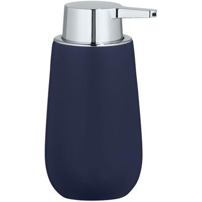 WENKO Seifenspender Badi Dunkelblau Keramik, 320 ml, Blau, Keramik dunkelblau Image