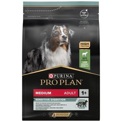 Purina - Pro Plan Adult Medium Sensitive Digestion - Lamm - Trockenfutter für Hunde - 3 kg
