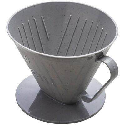 Fackelmann - Filterbehälter Nr. 4 eco, umweltfreundlicher Filterhalter für frischen Kaffee,