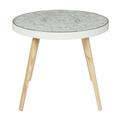 Table basse ronde blanc