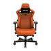 andaseaT Kaiser 3 PVC Leather PC & Racing Gaming Chair Faux Leather in Orange | 53 H x 28.1 W x 19.6 D in | Wayfair AD12YDC-L-01-O-PV/C