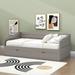 Harriet Bee Twin Size 2 Drawers Daybed w/ Trundle Wood in Gray | 29 H x 40 W x 77 D in | Wayfair 400F59EA49A64433B5D9A9589D324684