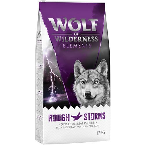 12kg Rough Storms Ente Monoprotein Wolf of Wilderness Hundefutter trocken getreidefrei