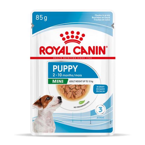 48x85g Royal Canin Mini Puppy in Soße Nassfutter Hunde