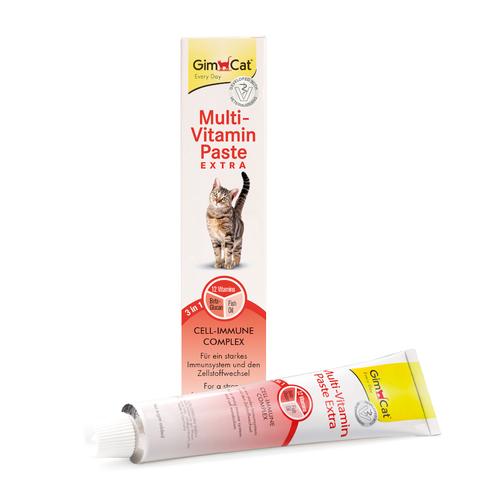 3x200g GimCat Multi-Vitamin Paste Extra Ergänzungsfutter Katze