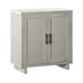 Coastal Accent Cabinet with Linen Style Details