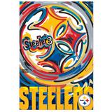 Pittsburgh Steelers Justin Patten Double-Sided Suede House Flag