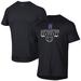 Men's Under Armour Black Northwestern Wildcats Baseball Icon Raglan Performance T-Shirt