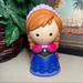 Disney Toys | Disney Frozen Anna Vinyl Bath Toy 5” | Color: Purple | Size: 5”