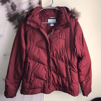 Columbia Jackets & Coats | Columbia Deep Red Lay D Down Heavy Puffer Ski Jacket | Color: Gray/Red | Size: M