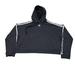 Adidas Tops | Adidas Essentials 3-Stripes Cropped Hoodie Black Women's Size L | Color: Black/White | Size: L