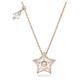 Swarovski Stella Star Pendant Necklace, Kite Cut Clear Crystals in a Rose Gold Tone Plated Setting, from the Stella Collection