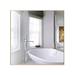 Ebern Designs Silvijo Modern & Contemporary Bathroom/Vanity Mirror Metal in Yellow | 30 H x 30 W x 1 D in | Wayfair