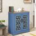 Dakota Fields Adelen Storage Sideboard Wood in Blue | 33.9 H x 31.5 W x 15.5 D in | Wayfair CE0FEDF21AFC494BBCD1E4BCE5963327