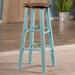 Model Stool Rustic Chair Versatile 29" Bar Stool Solid Wood Light Blue