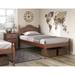 100% Solid Wood Reston Twin Size Panel Headboard Platform Bed by Palace Imports