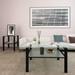 Rectangle Black Glass Coffee Table, Clear Coffee Table，modern Side Center Tables For Living Room， Living Room Furniture